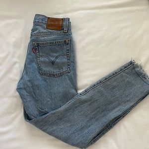 Levi’s wedgie denim. Size 24. Light wash